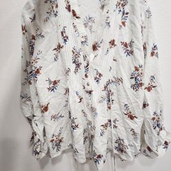 Floral longsleeve Blouse  Medium 
