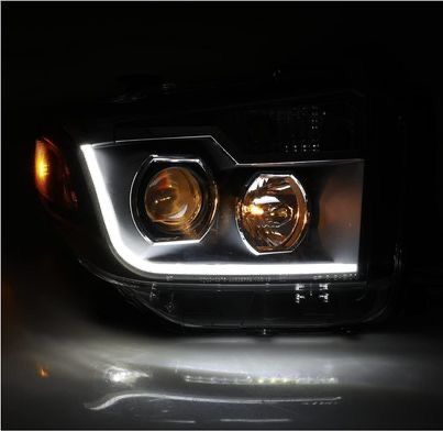2014-2017 Toyota Tundra(passenger side only) LED DRL Bar Projector Headlight