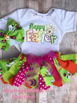 Easter tutu skirt set