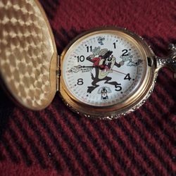 Looney Tunes Pocket Watch With Chain
