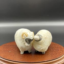 1980s Franklin Mint Noah’s Ark Sheep Salt and Pepper Shakers