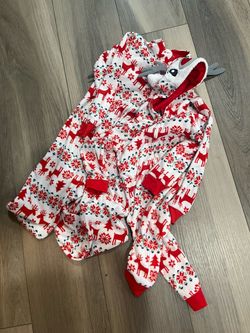 Christmas Reindeer Fleece Onesie Pajamas