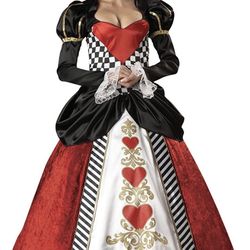 Queen Of Hearts Costume $60 size MEDIUM 