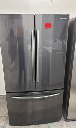 Samsung French Door Fridge – Black Stainless, Bottom Freezer