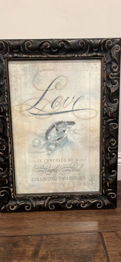 Ornate Framed Love Quote Wall Art