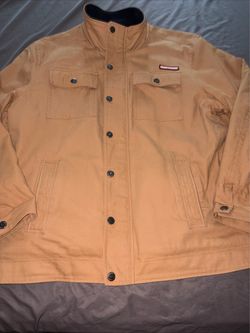 Craftsman Canvas Chore Coat W/Fleece Lining Water Repellent Teflon Men"s XL