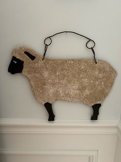 Vintage/Handmade Sheep 🐑 Wall Art!