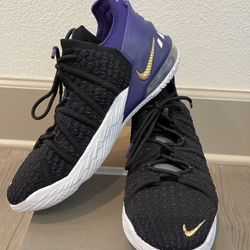 Nike Lebron XVIII “Los Angeles Lakers” Basketball Shoes Kids / Grade School / Youth Sizes 7Y style code: CW2760 004