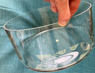 Vintage heavy glass salad bowl from Lord & Taylor