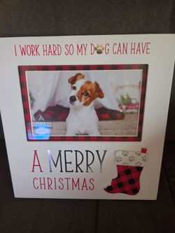 New doggie Christmas frame