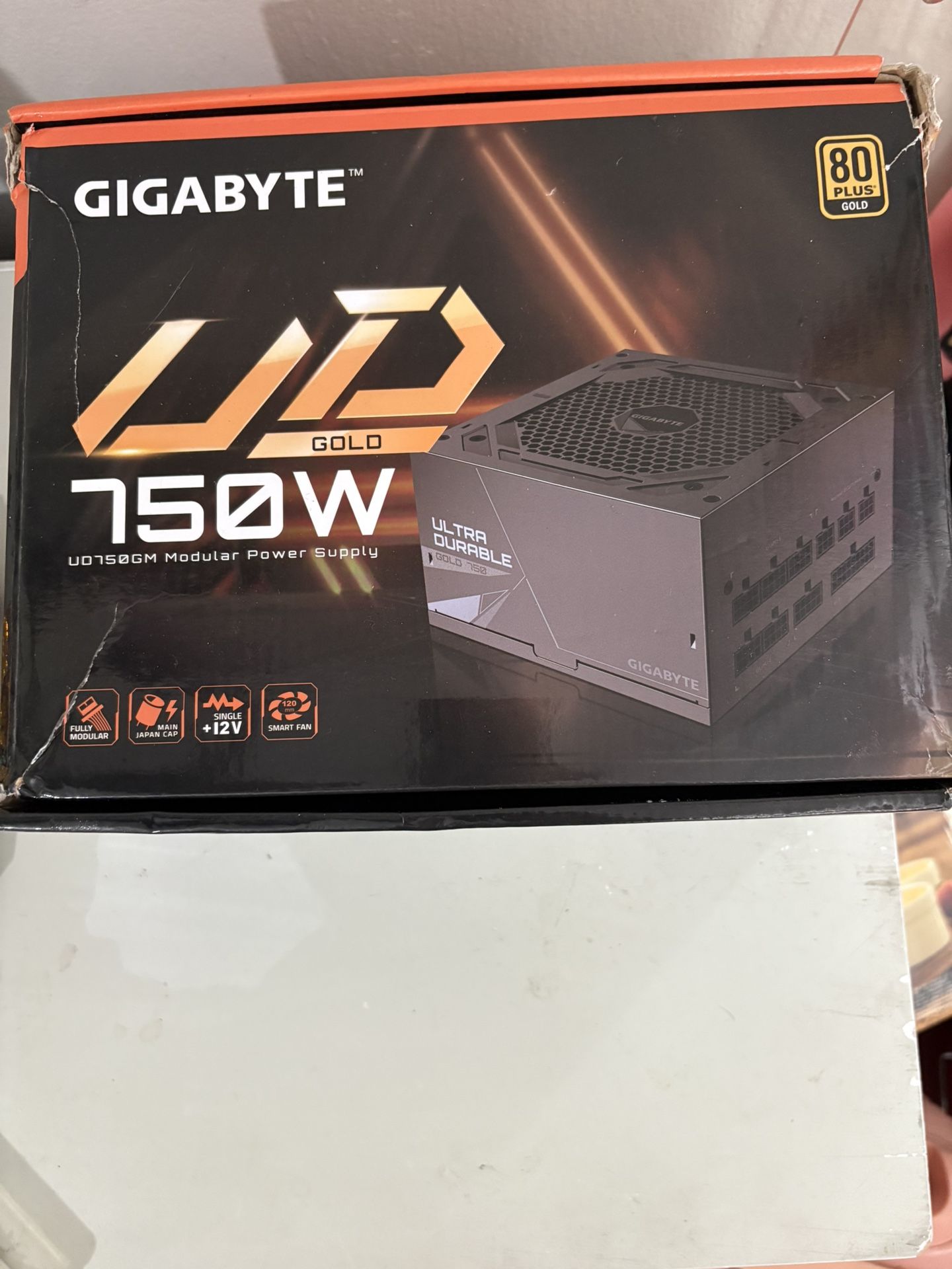 Gigabyte UD750GM 750W 80 PLUS Gold Modular Power Supply.