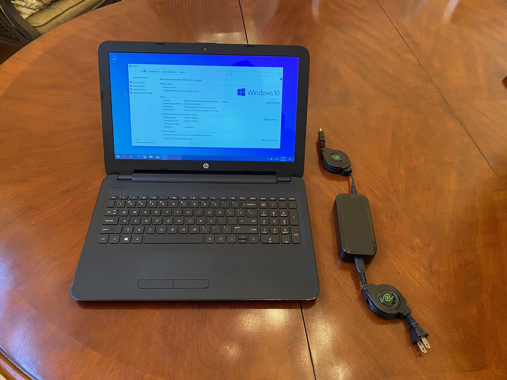 HP 15af131dx laptop, 8GB RAM, 180 GB SSD, Webcam, Wifi, Win10 for Sale