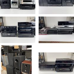 Audio Receivers, Home Speakers, DVD & VHS players, and more! Bundle