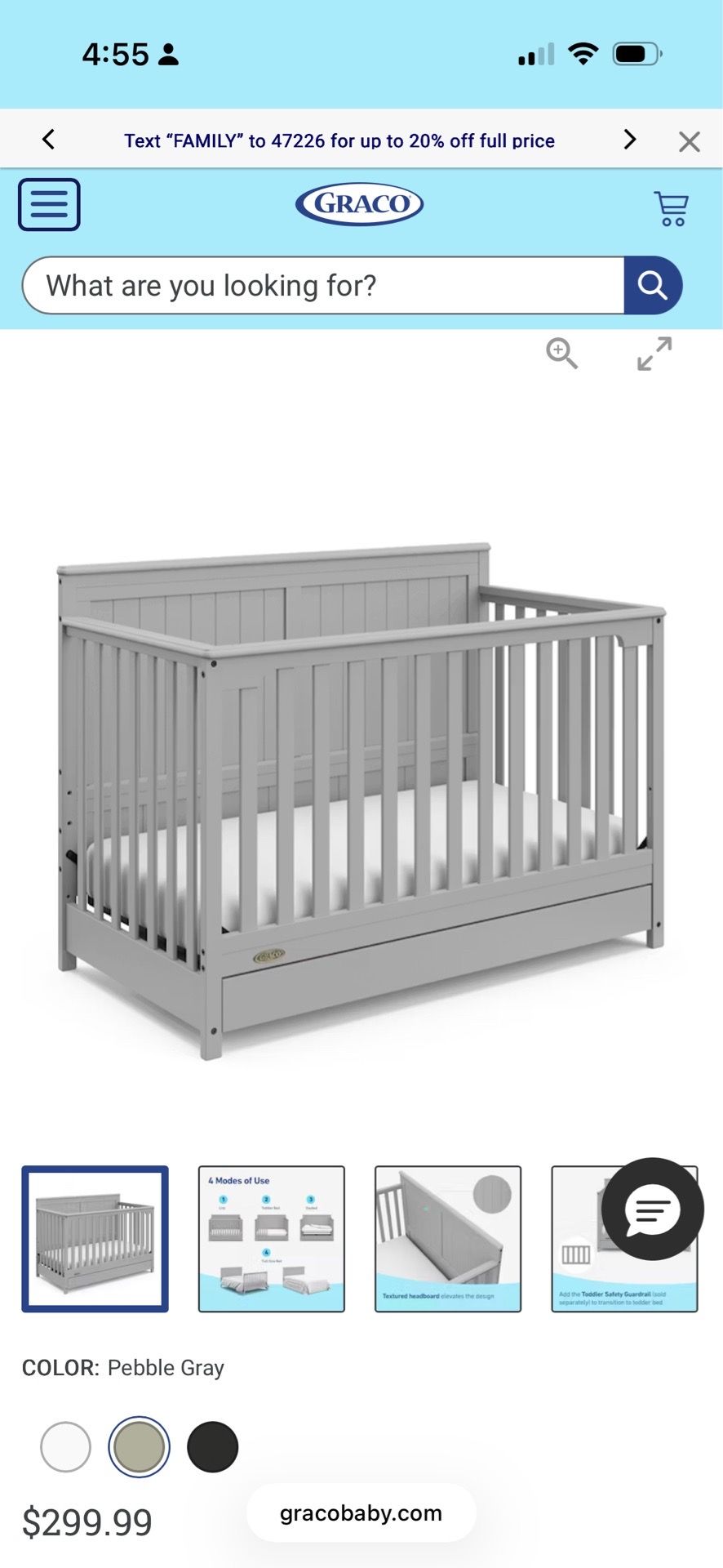 Graco Crib Like New
