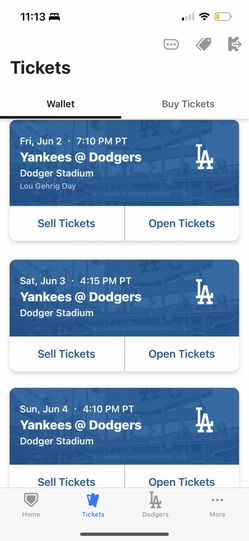 Yankees vs dodgers Tickets