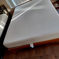 Brown Wooden Queen Bed