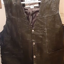 Man's Leather Like Vest