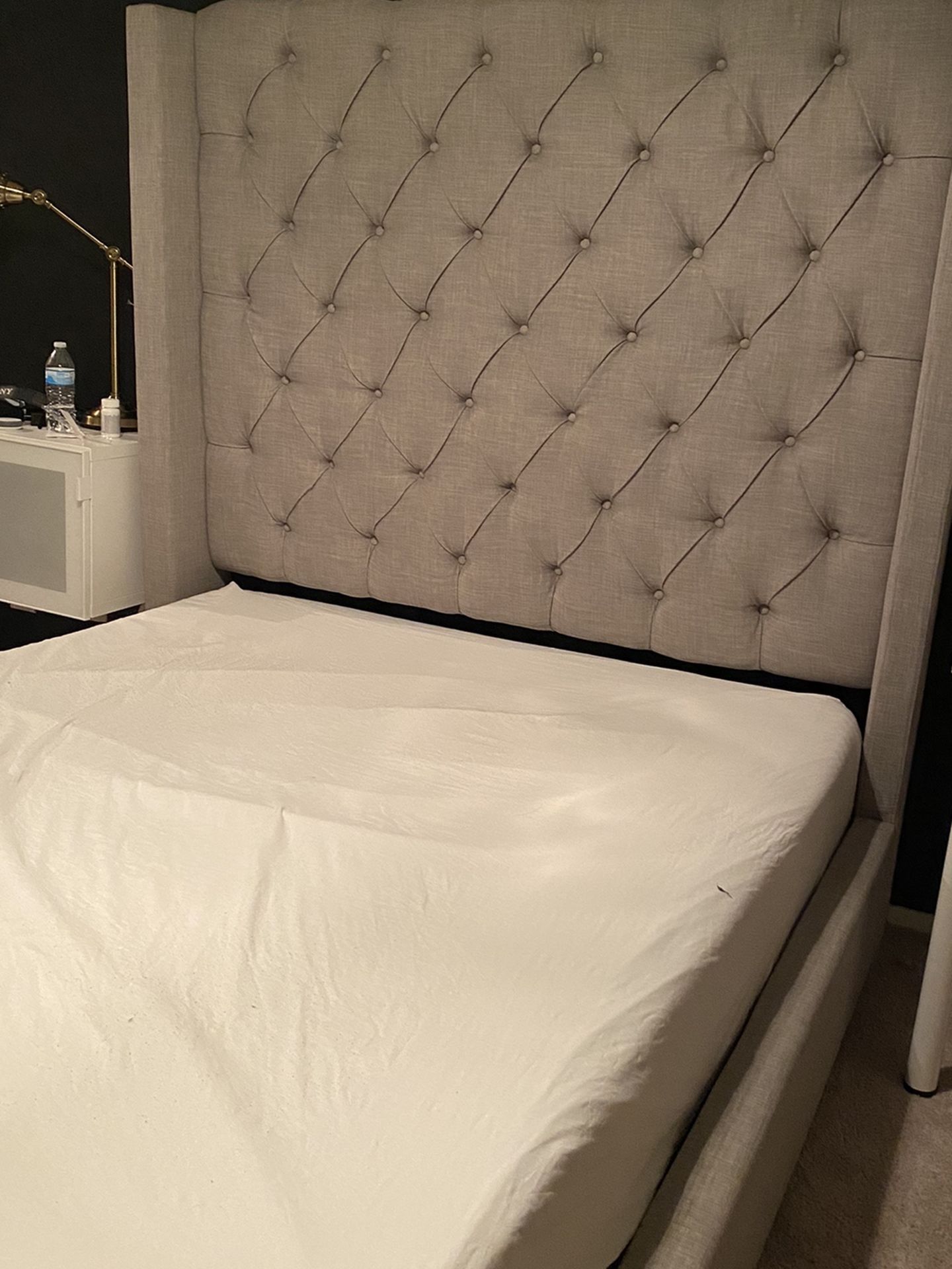 Westerly Queen Upholstered Panel Bed Frame