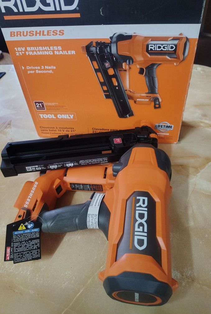 Ridgid 18v Framing Nailer (New)
