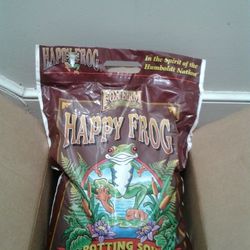 FoxFarm Happy Frog Potting Soil, 12qt – for Indoor/Outdoor Container Plants, Improves Root Efficiency, pH Adjusted for Optimal Nutrient Uptake. Messag