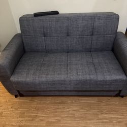 Two Piece Gray Couch Set