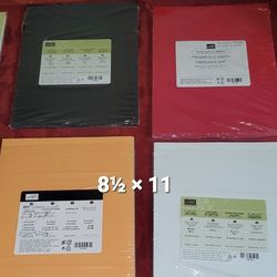 8½×11 Scrapbooking Paper Brand New