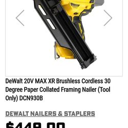 Brushless Cordless 21° Plastic Framing Nailer