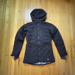 Mountain Hardwear Q.Shield 700 Down Hooded Coat JACKET Women's Size XS - BLACK