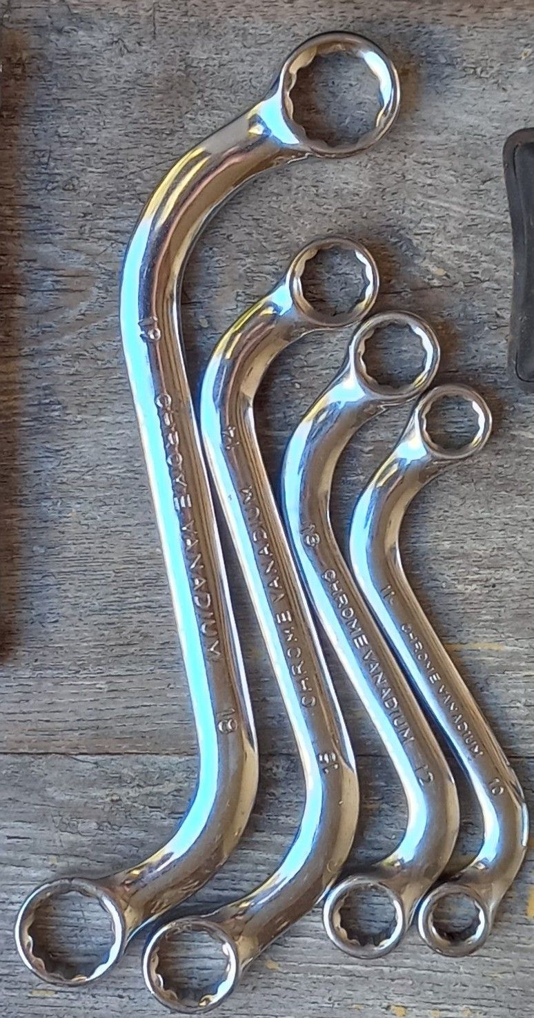 S-curved Box End Wrench Set