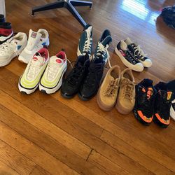 Lot of 9 Assorted Women's | Kids Vans converse Jordan’s  Shoes size 8 Wholesale