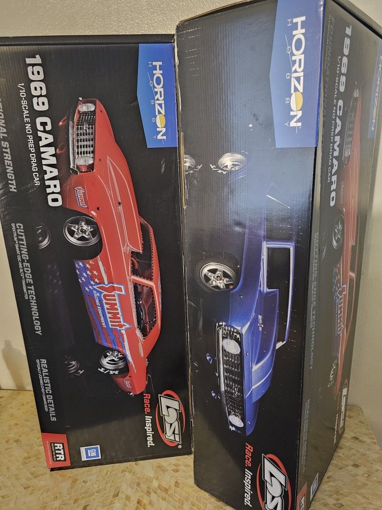 Losi RC Car 1/10 '69 Camaro 22S No Prep Drag Car Brushless 2 Wheel Drive RTR