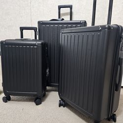 Luggage Sets 3 Pieces black New