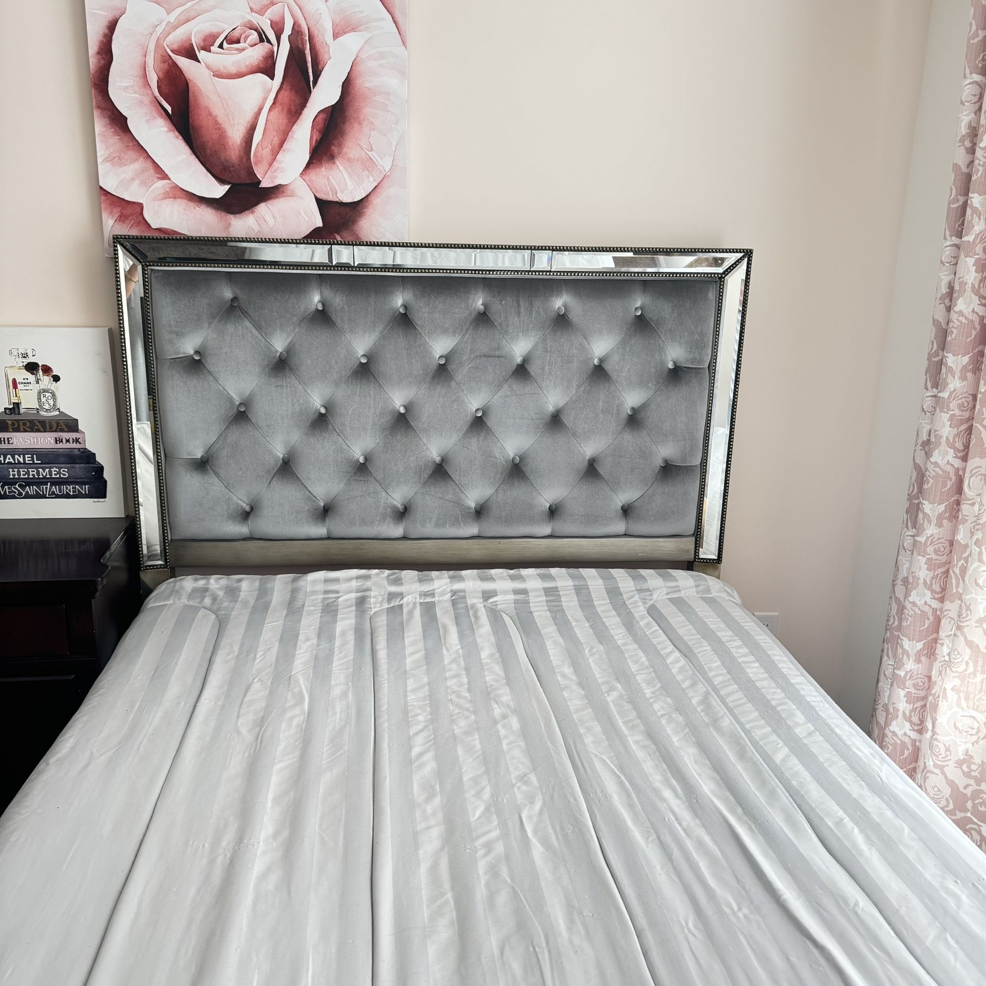 Mirrored Queen Bed