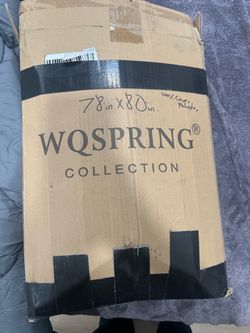 WQSPRING Collection King Size Bed Topper/Comforter Gray 78” x 80” New