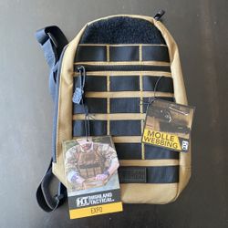 (NEW) Highland Tactical  EXO Sling Bag Tan/Black