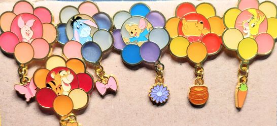 Winnie the Pooh pin set balloons at this
