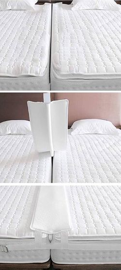 HITOMEN Bed Bridge, Twin to King Bed Converter Kit, Bed Gap Filler