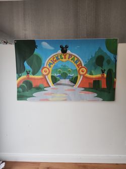 3'x5' Mickey Mouse Background.