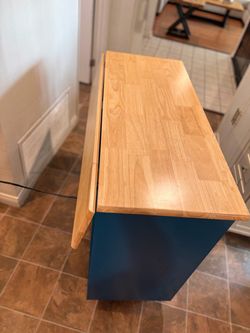 Kitchen Island with Butcher Block Top