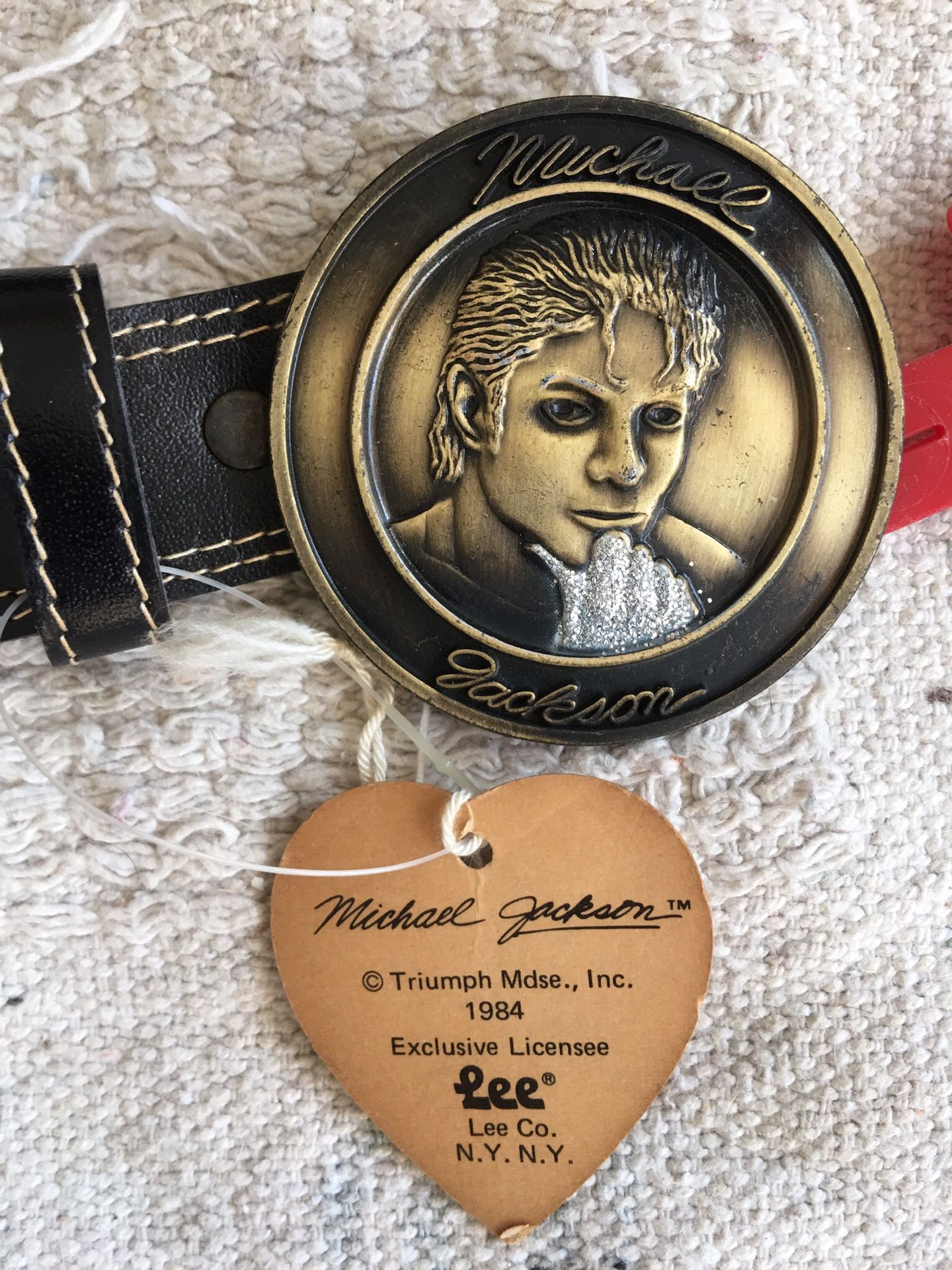 Michael Jackson Triumph Merchandising 1984 Lee Co NY Belt Buckle