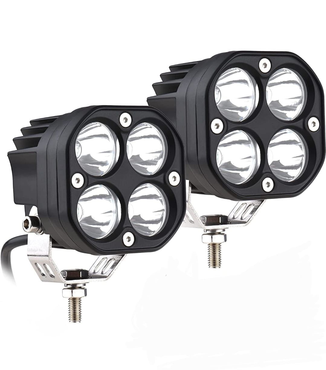 White Led Pods Lights Set Of 2 3Inch 40W Led Driving Off Road Lighting ...