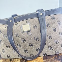 Dooney & Bourke Signature Canvas & Leather Trim