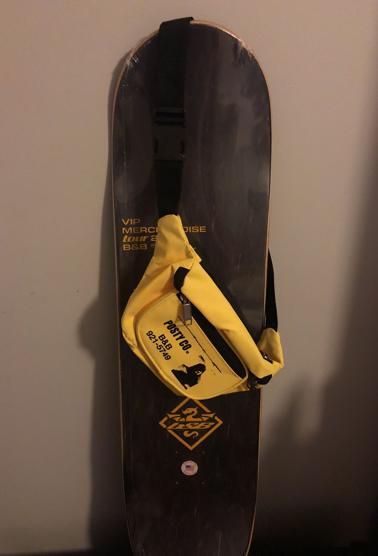 Post Malone limited edition VIP skate deck fanny pack. for Sale