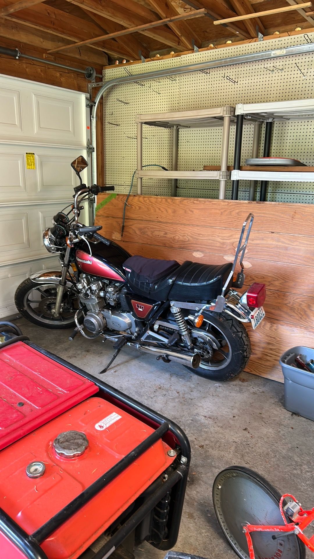 1981 condition good Kawasaki motorcycle I’ll say good