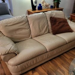 Leather Sofa And Chair