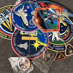 NASA JPL space assortment of stickers and pins 