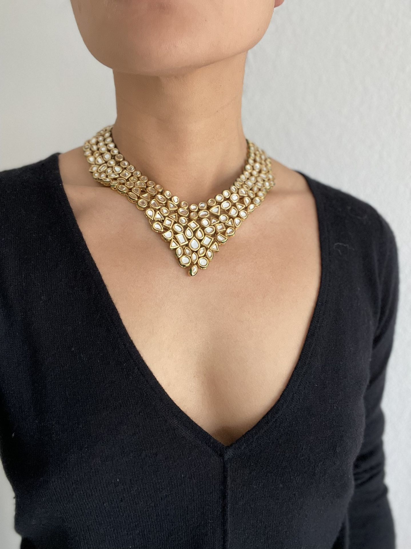 Luxemi Kundan Choker & Earrings Set