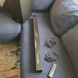 JBL Cinema SB190 2.1 Channel Soundbar with Virtual Dolby Atmos and Wireless 6.5" Subwoofer, Black