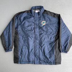 Vintage Y2K Miami Dolphins puffer XL