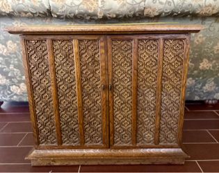 Solid Wood Cabinet Table Heritage Company Mid Century